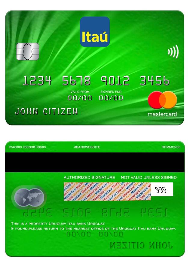 Uruguay Itau bank mastercard